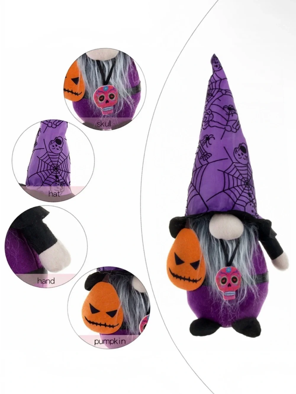 Halloween Gnome Set of 2 NWT